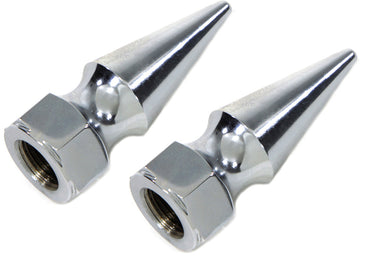 Chrome Axle Nut Kit Pike Style 0 /  Custom application for 3/4 threaded axle