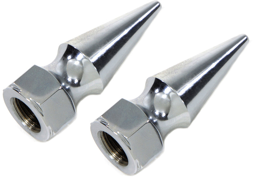 Chrome Axle Nut Kit Pike Style 0 /  Custom application for 3/4 threaded axle