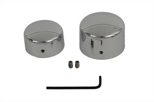 Chrome Rear Axle Nut Cover Set 2008 / UP FXST 2008 / UP FLST
