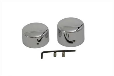 Chrome Rear Axle Nut Cap Set 2006 / 2007 FXD Rear Fitment