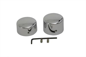 Chrome Rear Axle Nut Cap Set 2006 / 2007 FXD Rear Fitment