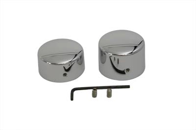 Chrome Rear Axle Nut Cap Set 2006 / 2007 FXD Rear Fitment