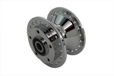 Chrome Front Wheel Hub 3/4 Bearings 2000 / 2007 XL single or dual disc2000 / 2003 FXD single or dual disc