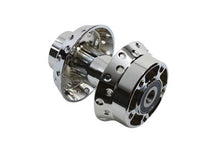 Load image into Gallery viewer, Chrome Front Wheel Hub 3/4 Bearings 2000 / 2006 FXST single disc - front2000 / 2007 FLSTC single disc2000 / 2007 FLST 2000 / 2007 FXDWG 2000 / 2007 FXSTS