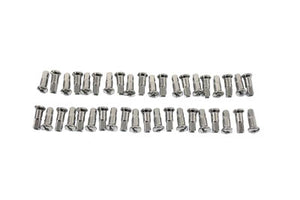 Spoke 40 Piece Chrome Nipple Set 0 /  Front or Rear