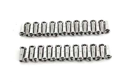 Spoke 40 Piece Chrome Nipple Set 0 /  Front or Rear