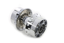Load image into Gallery viewer, Chrome Front Wheel Hub 25mm Bearings 2008 / 2008 FLT dual disc, without ABS