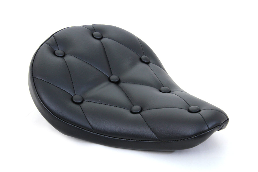 Black Vinyl Solo Seat with Buttons 0 /  Custom application