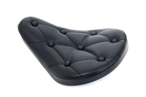 Black Vinyl Solo Seat with Buttons 0 /  Custom application