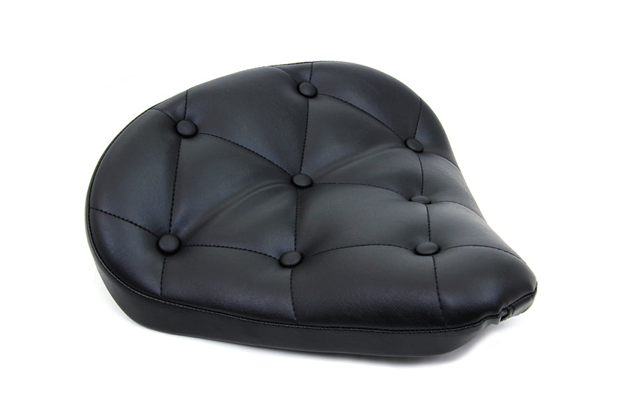 Black Vinyl Solo Seat with Buttons 0 /  Custom application