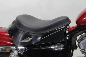 Black Leather Metro Police Solo Seat 0 /  Custom application