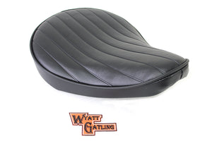 Black Tuck and Roll Solo Seat Small 0 /  Custom application
