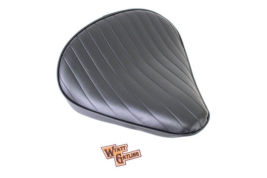 Black Tuck and Roll Solo Seat Large 0 /  Custom application