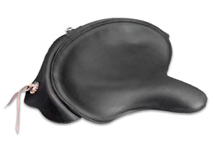 Black Leather Solo Seat with Skirt 1936 / 1940 EL 1941 / 1984 FL 1929 / 1952 WL 1930 / 1936 VL 1937 / 1948 UL 1937 / 1972 G