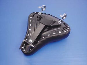 Bates Style Black Leather Seat Kit 0 /  Custom application