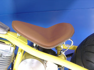 Velocipede Brown Leather Solo Seat 0 /  Custom application