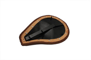 Velocipede Brown Leather Solo Seat 0 /  Custom application