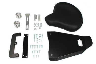 Black Leather Solo Seat With Mount Kit 1982 / 2003 XL