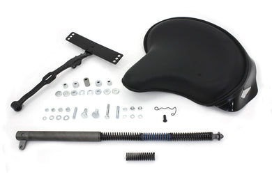 Black Leather Deluxe Solo Seat Kit 1965 / 1980 FL