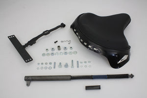 Black Leather Deluxe Solo Seat Kit 1965 / 1980 FL