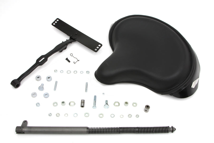 Black Leather Deluxe Solo Seat Kit 1936 / 1952 W 1936 / 1973 G