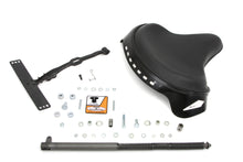 Load image into Gallery viewer, Black Leather Deluxe Solo Seat Kit 1936 / 1952 W 1936 / 1973 G