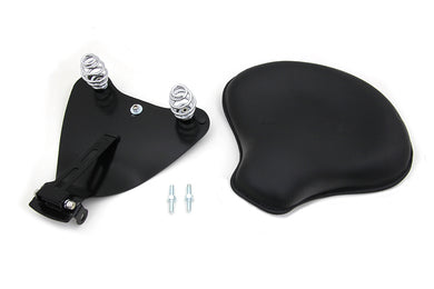 Black Leather Solo Seat with Mount Kit 2010 / UP XL