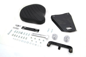 Black Leather Solo Seat With Mount Kit 1982 / 2003 XL