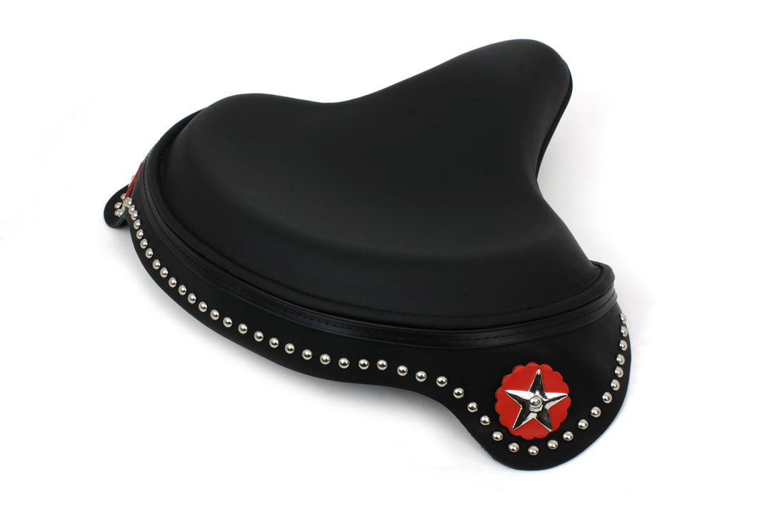 Black Leather Solo Seat with Skirt 1936 / 1940 EL 1941 / 1984 FL 1929 / 1952 WL 1930 / 1936 VL 1937 / 1948 UL 1937 / 1972 G