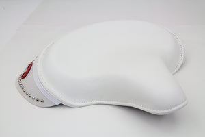 White Leather Solo Seat with Skirt 1936 / 1940 EL 1941 / 1984 FL 1929 / 1952 WL 1930 / 1936 VL 1937 / 1948 UL 1937 / 1972 G