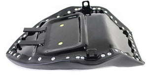 Black Vinyl Tuck and Roll Frame Mount Solo Seat 1958 / 1984 FL 1971 / 1984 FX