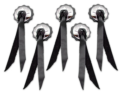 Black Leather Saddlebag Conchos 0 /  All models