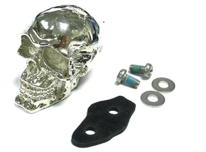 Chrome Skull Fender Ornament 0 /  Custom application for front or rear fenders