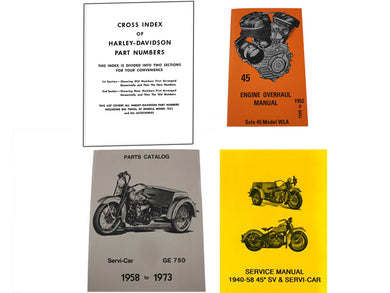 45 Manual Set 1936 / 1952 W 1936 / 1973 G