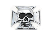 Load image into Gallery viewer, Pewter Maltese Cross with Skull Emblem 0 /  All models