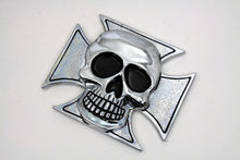 Load image into Gallery viewer, Pewter Maltese Cross with Skull Emblem 0 /  All models