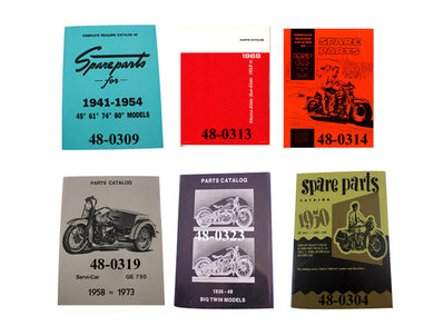 Factory Parts Book Set 1936 / 1952 EL 1936 / 1952 W 1936 / 1973 G 1941 / 1968 FL