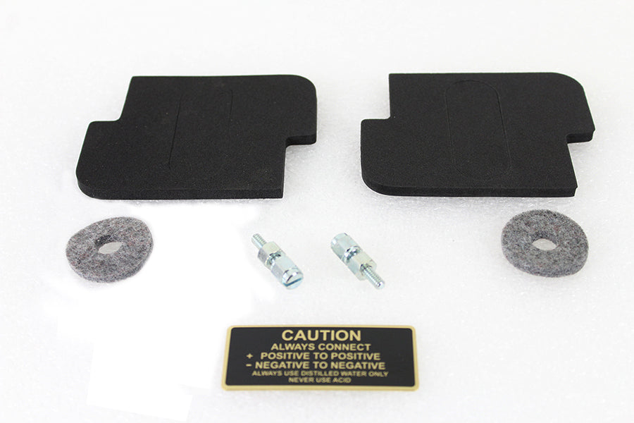 Battery Caution Tag & Terminal Kit Brass 1929 / 1952 WL 1929 / 1930 J 1930 / 1934 VL 1936 / 1940 EL 1941 / 1964 FL 1938 / 1948 UL