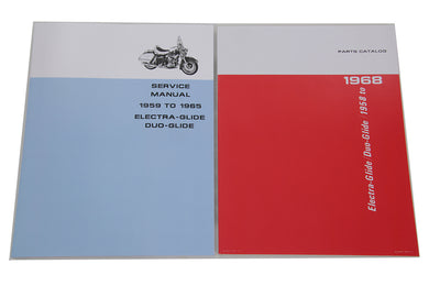 Factory Style Manual Set for Big Twin 1959 / 1968 FL