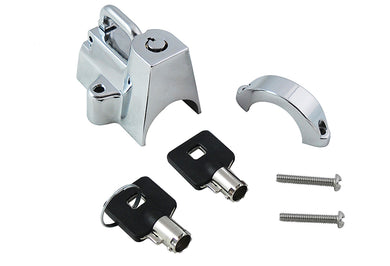Chrome Helmet Lock with Pipe Key 0 /  All models