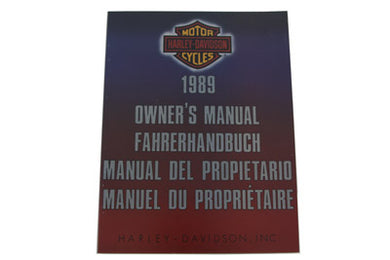 Factory Service Manual for 1989 Big Twin International 1989 /  FXST 1989 /  FLST 1989 /  FXR
