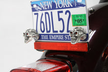 Load image into Gallery viewer, Skull with Skeleton Hand License Plate Topper Set 0 /  All models