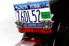 Load image into Gallery viewer, Skull on Panhead Engine License Plate Topper Set 0 /  All models