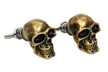 Load image into Gallery viewer, Gold Skull License Plate Bolt Set 0 /  Custom application