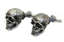 Load image into Gallery viewer, Silver Skull License Plate Bolt Set 0 /  Custom application