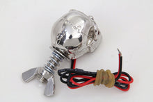 Load image into Gallery viewer, Silver Skull License Plate Bolt Set with LED 0 /  Custom application