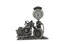 Load image into Gallery viewer, V-Twin Pewter Motorcycle Clock 4-1/2&quot; Tall 0 /  All models