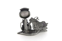 Load image into Gallery viewer, V-Twin Pewter Motorcycle Clock 4-1/2&quot; Tall 0 /  All models