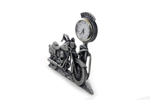 V-Twin Pewter Motorcycle Clock 4-1/2" Tall 0 /  All models