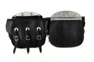 Replica Black Leather Saddlebag Set 1936 / 1940 EL 1941 / 1946 FL